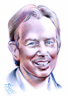 Portrait de Tony Blair 